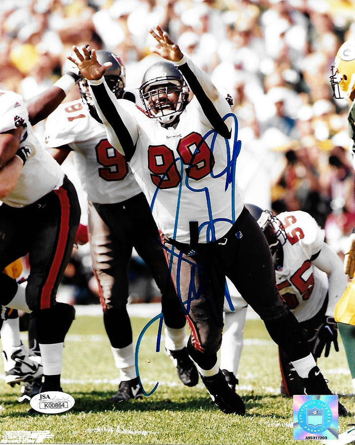 Warren Sapp Signed Tampa Buccaneers 8x10 Photo - JSA-Powers Sports Memorabilia