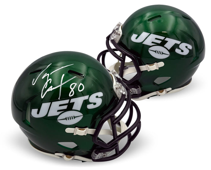 Wayne Chrebet Autographed New York Jets Mini Helmet JSA-Powers Sports Memorabilia