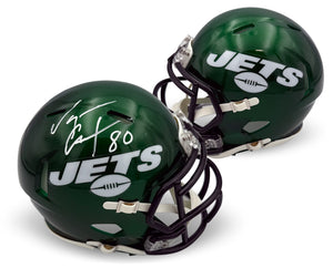 Wayne Chrebet Autographed New York Jets Mini Helmet JSA