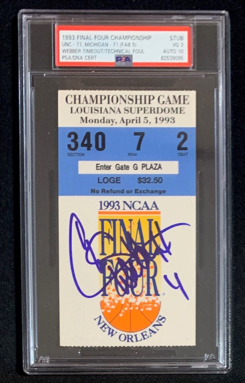 Signed Basketball Tickets