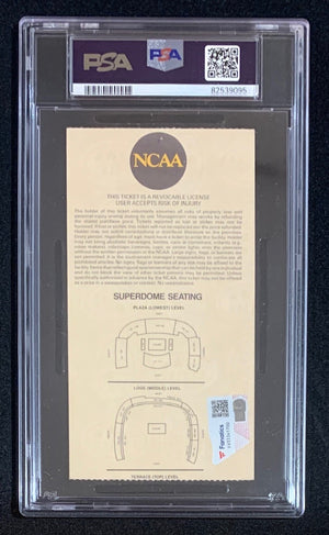 Chris Webber 1993 Final Four Timeout Signed Basketball Ticket Auto Graded PSA 10-Powers Sports Memorabilia