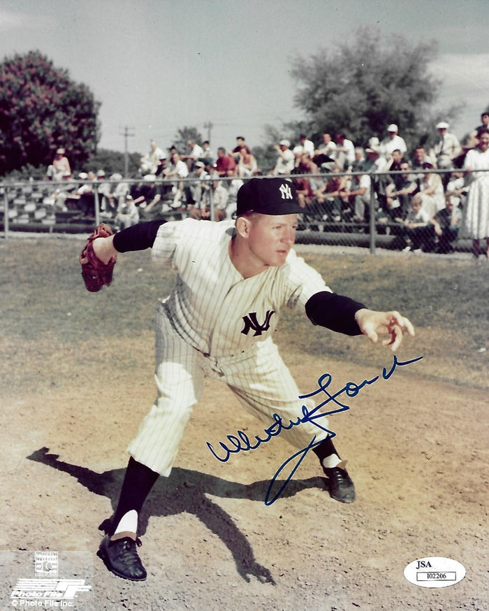 Whitey Ford Signed New York Yankees 8x10 Photo JSA Authenticated #1-Powers Sports Memorabilia
