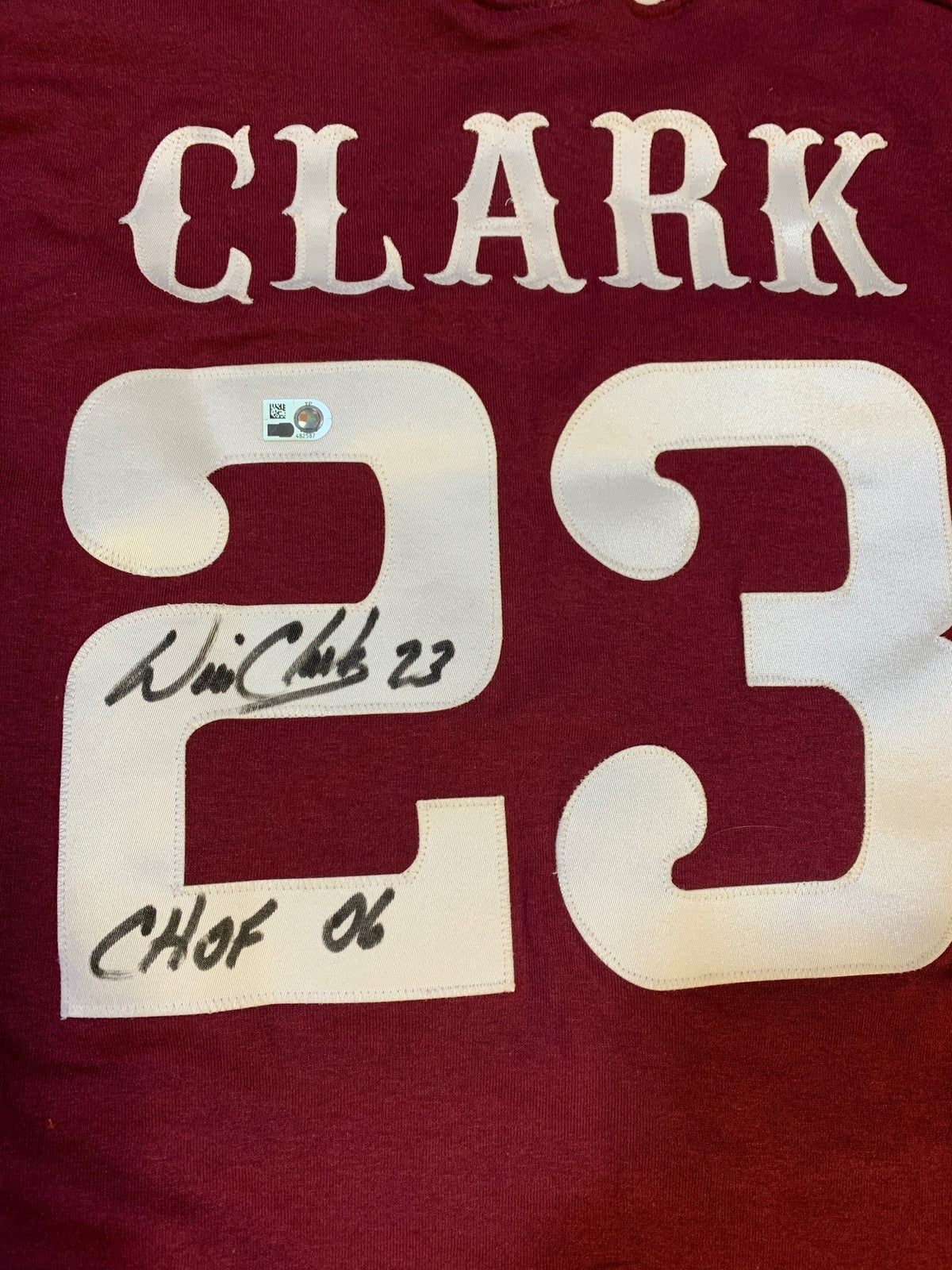 Will Clark Autographed Custom College Style Signed Baseball Jersey Hall of Fame 2006 MLB Authenticated COA-Powers Sports Memorabilia