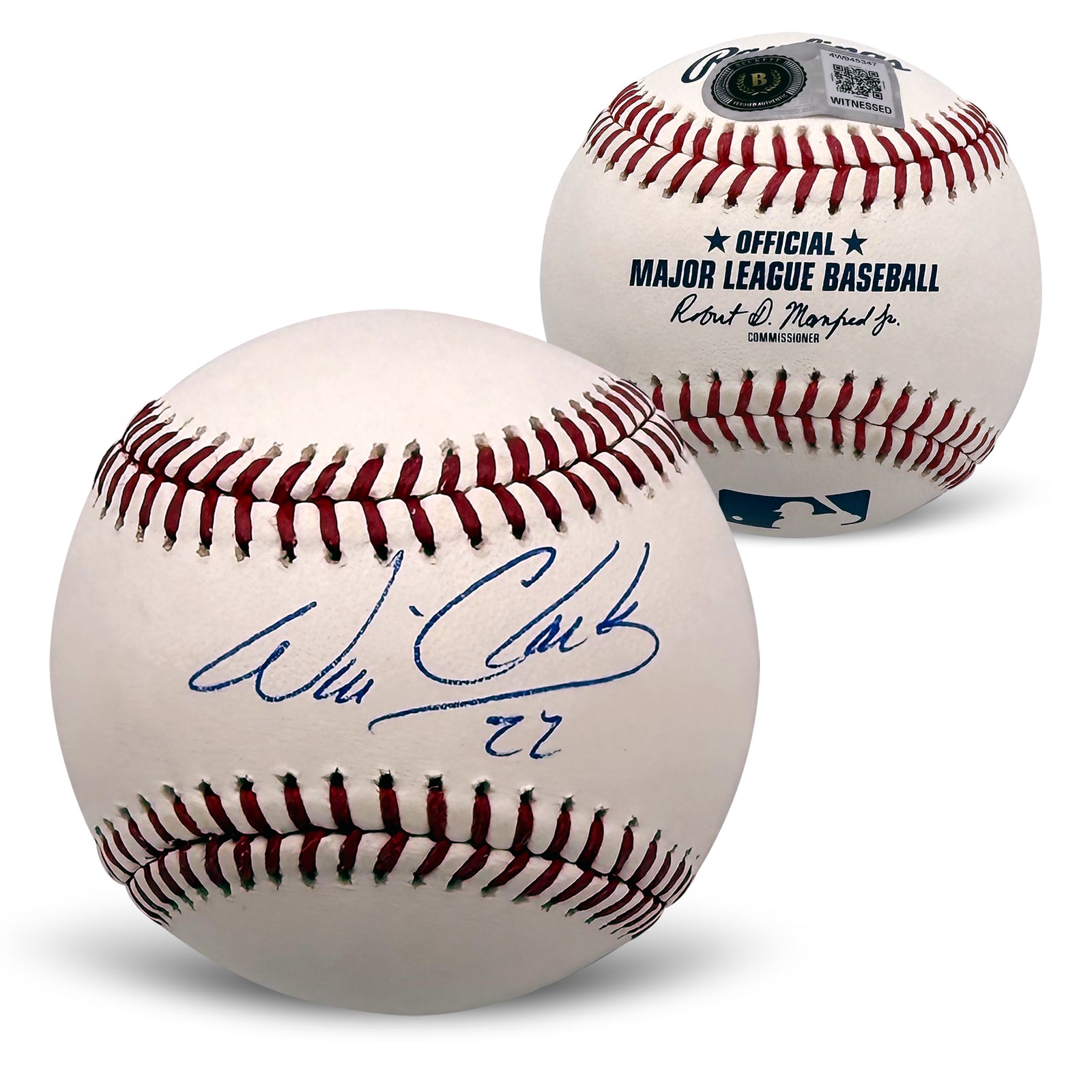 Will Clark Autographed Giants MLB Baseball Beckett UV Case-Powers Sports Memorabilia
