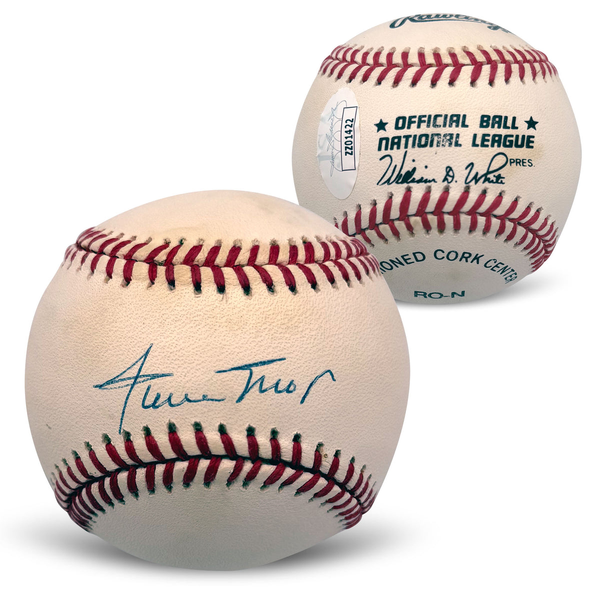 Willie Mays Autographed San Francisco Giants Signed National League Baseball JSA COA With UV Display Case ZZ01422