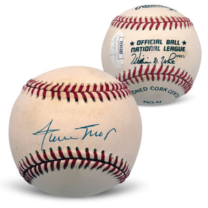 Willie Mays Autographed San Francisco Giants Signed National League Baseball JSA COA With UV Display Case ZZ01422