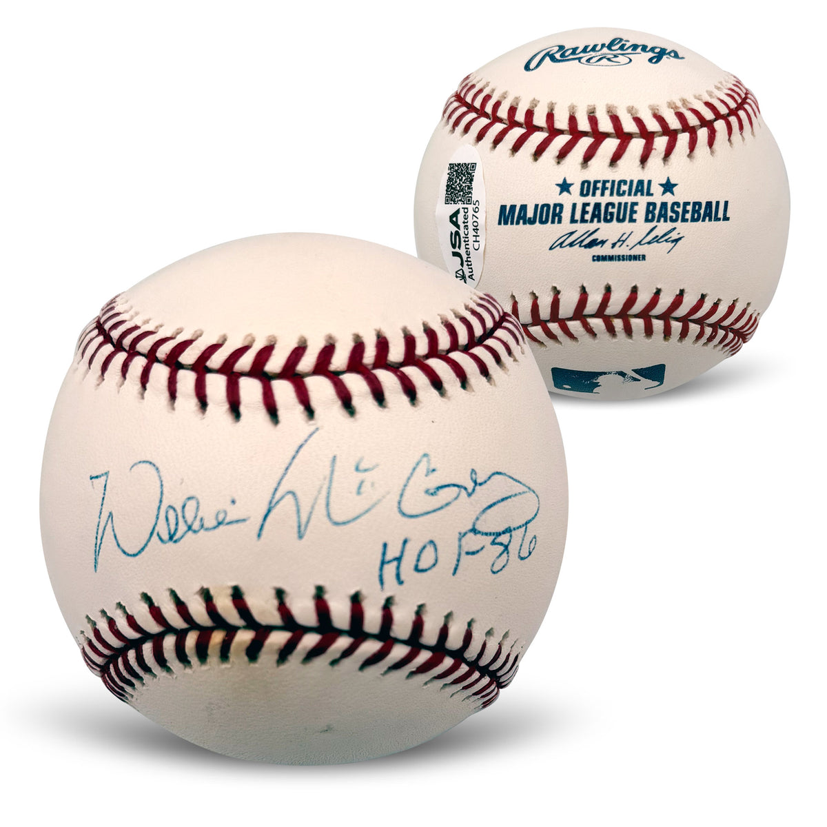 Willie McCovey San Francisco Giants Signed Baseball HOF 86 JSA