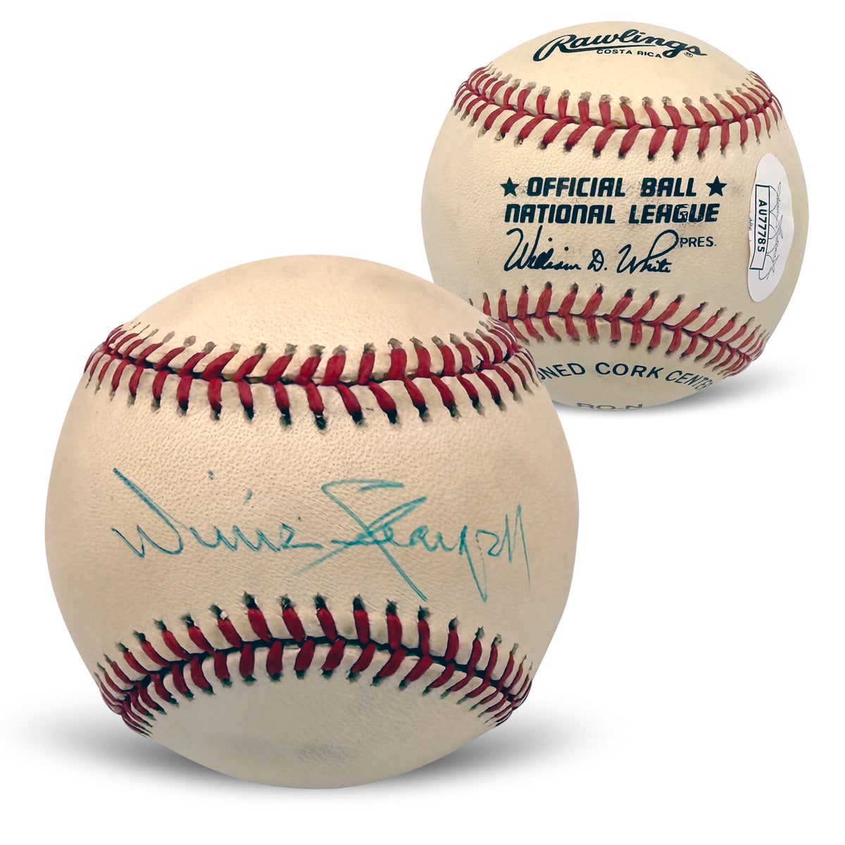 Willie Stargell Autographed Pittsburgh Pirates Signed National League Baseball JSA COA With UV Display Case AU77785
