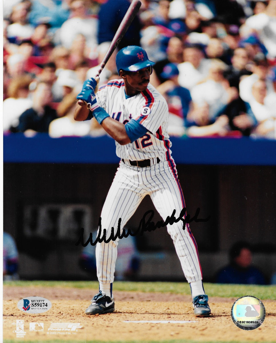 Willie Randolph Autographed New York Mets 8x10 Photo Beckett Authenticated #2-Powers Sports Memorabilia