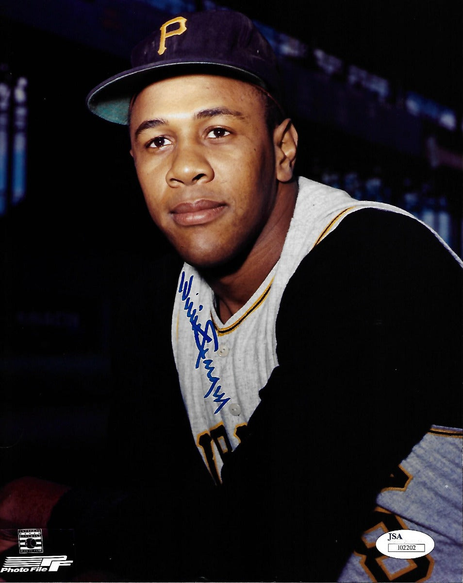 Willie Stargell Autographed Pittsburgh Pirates 8x10 Photo JSA Authenticated-Powers Sports Memorabilia