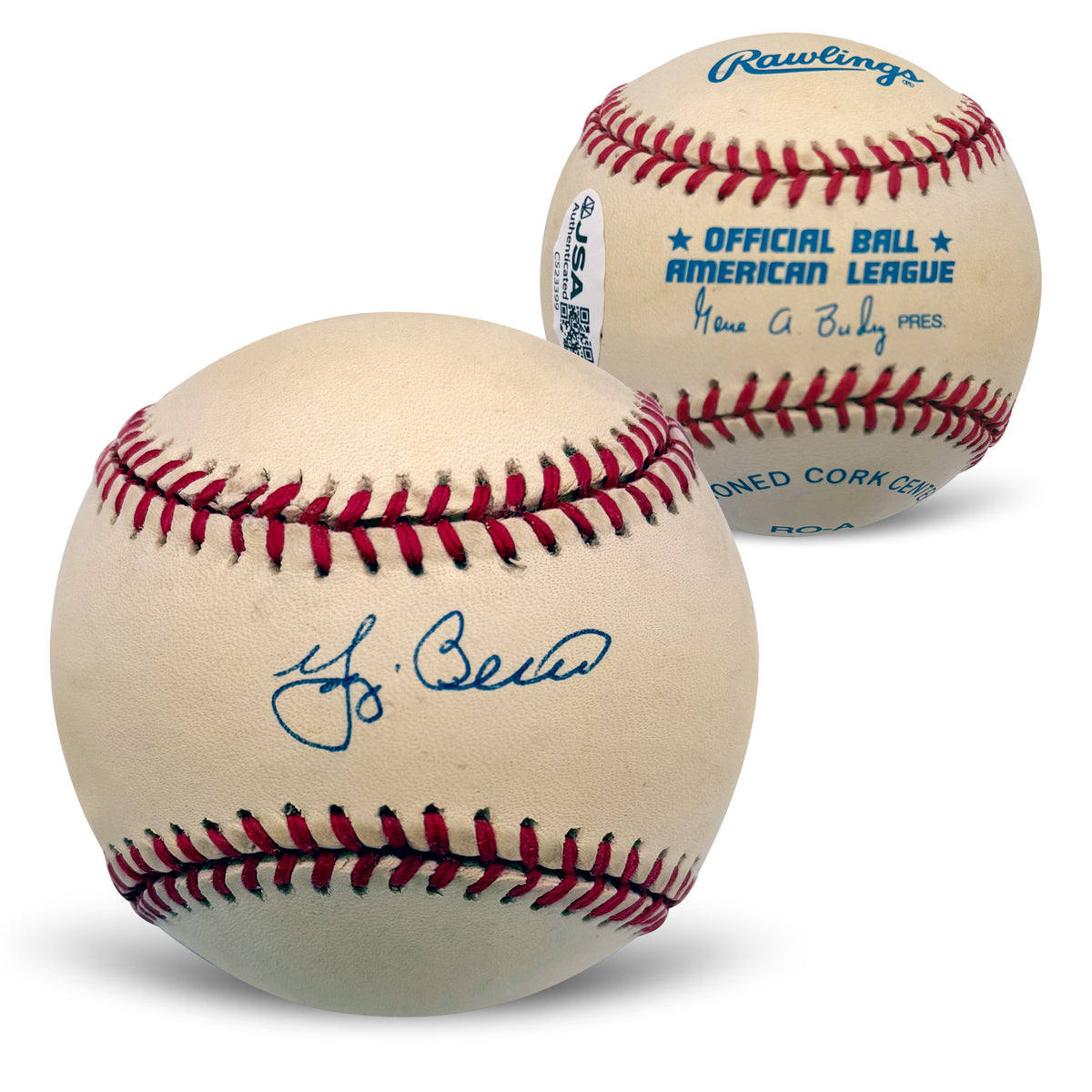 Yogi Berra Autographed New York Yankees Baseball JSACS23399