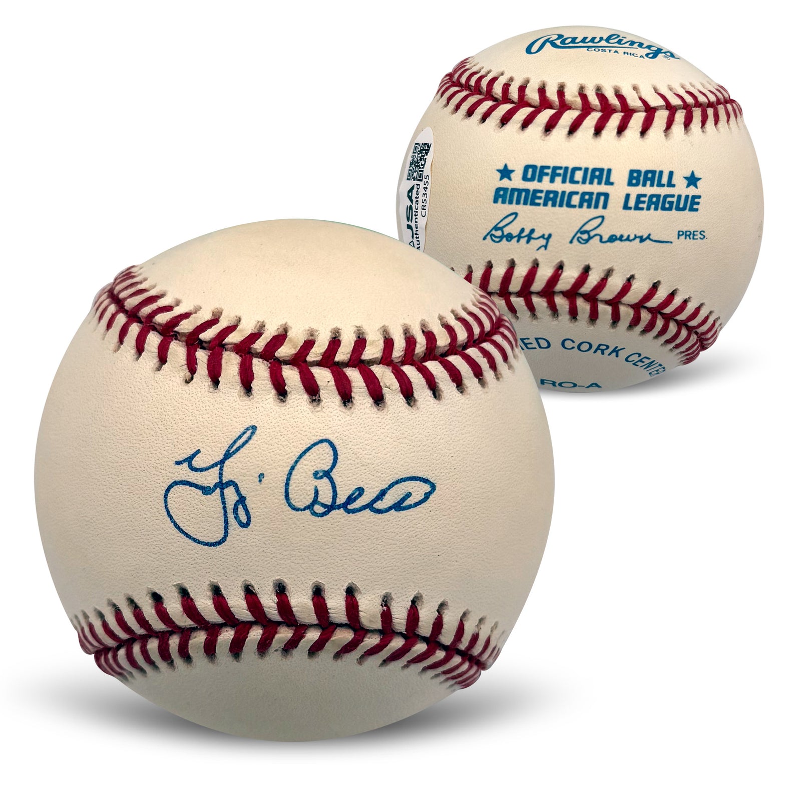 Yogi Berra Autographed New York Yankees Baseball JSA CR53455-Powers Sports Memorabilia