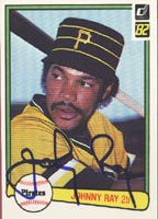 Johnny Ray Pittsburgh Pirates 1982 Donruss Autographed Card - Rookie Card. This item comes with a certificate of authenticity from Autograph-Sports. PSM-Powers Sports Memorabilia