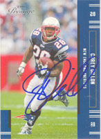 Corey Dillon New England Patriots 2005 Playoff Prestige Autographed Card - Awesome Autograph. This item comes with a certificate of authenticity from Autograph-Sports. PSM-Powers Sports Memorabilia