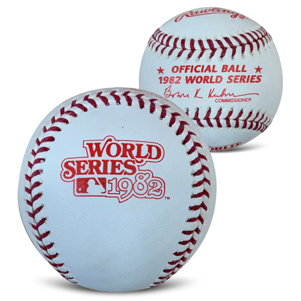 1982 World Series Rawlings Baseball St Louis Cardinals vs Milwaukee Br