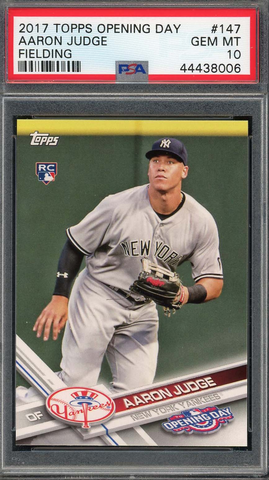 Aaron Judge  Topps Opening Day Baseball Rookie Card RC # Graded PSA