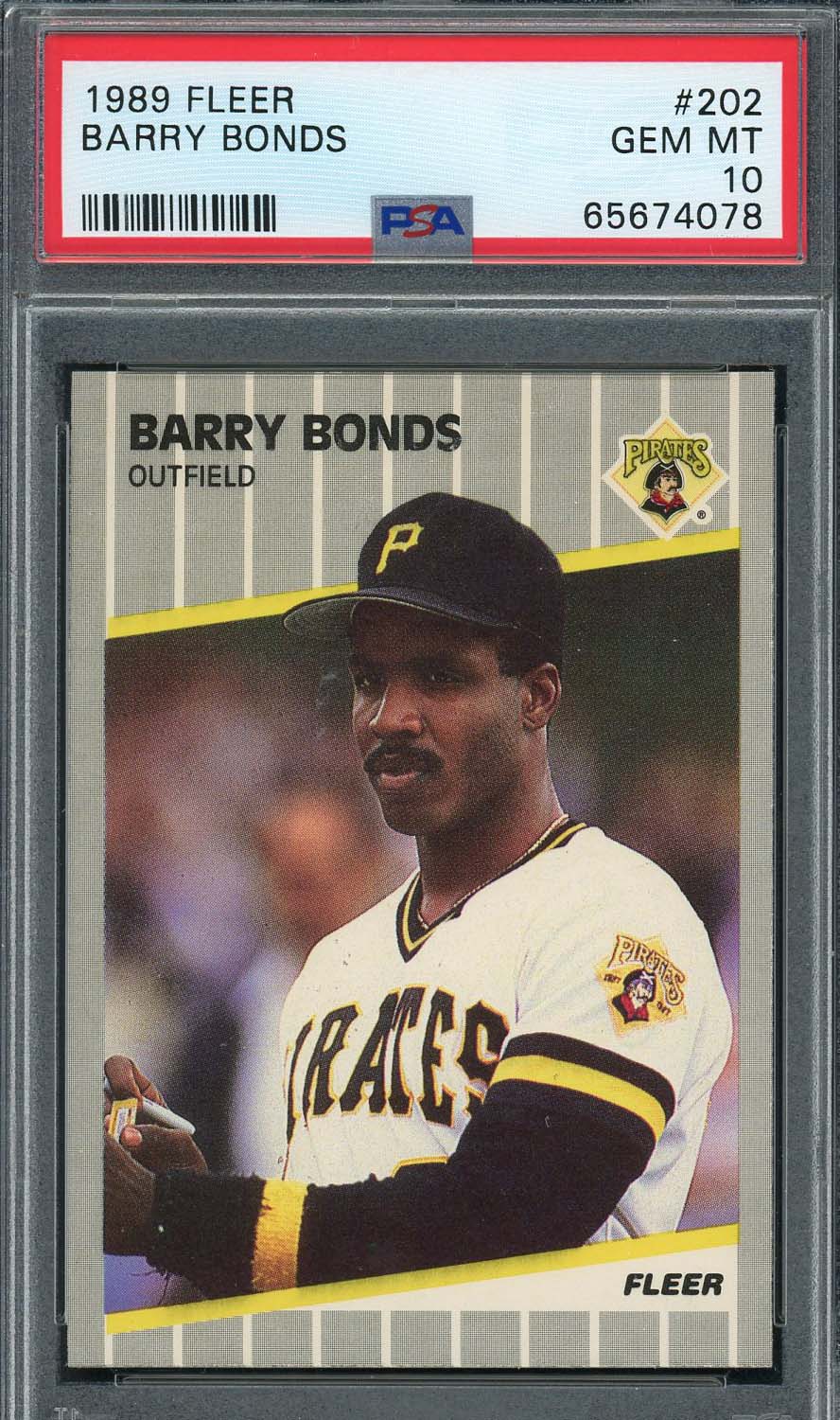 バリー ボンズ 1989 フリーア ベースボール カード 202 グレード PSA 10 Powers Sports Memorabilia