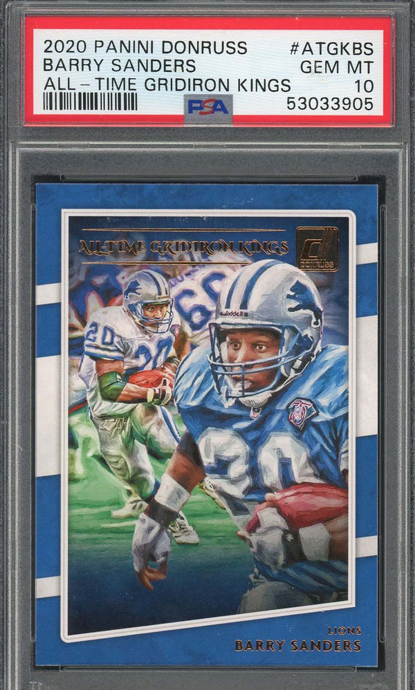 Barry good sanders rookie card Graded