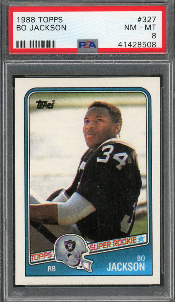  1988 Topps Football #327 Bo Jackson RC Rookie Card Los