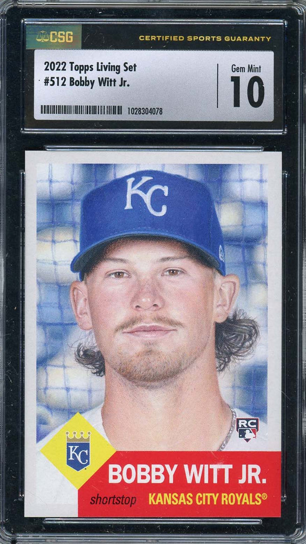  2022 Topps Living Set Baseball #512 Bobby Witt Jr. Rookie Card  - Kansas City Royals : Collectibles & Fine Art