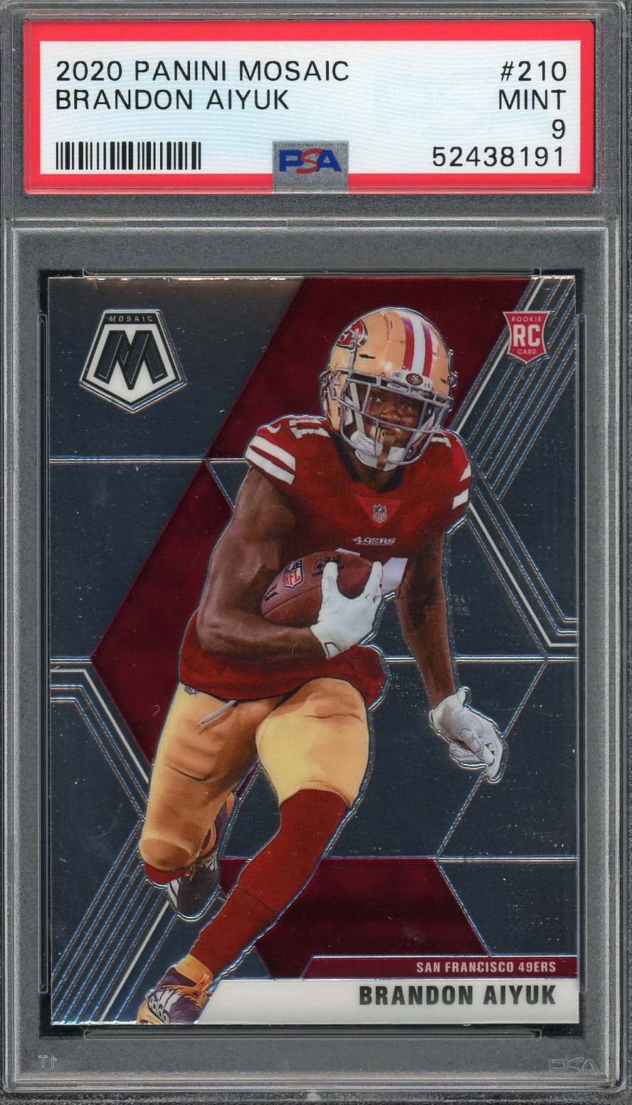 Brandon Aiyuk PA-17 San Francisco 49ers Rookie Card Panini 