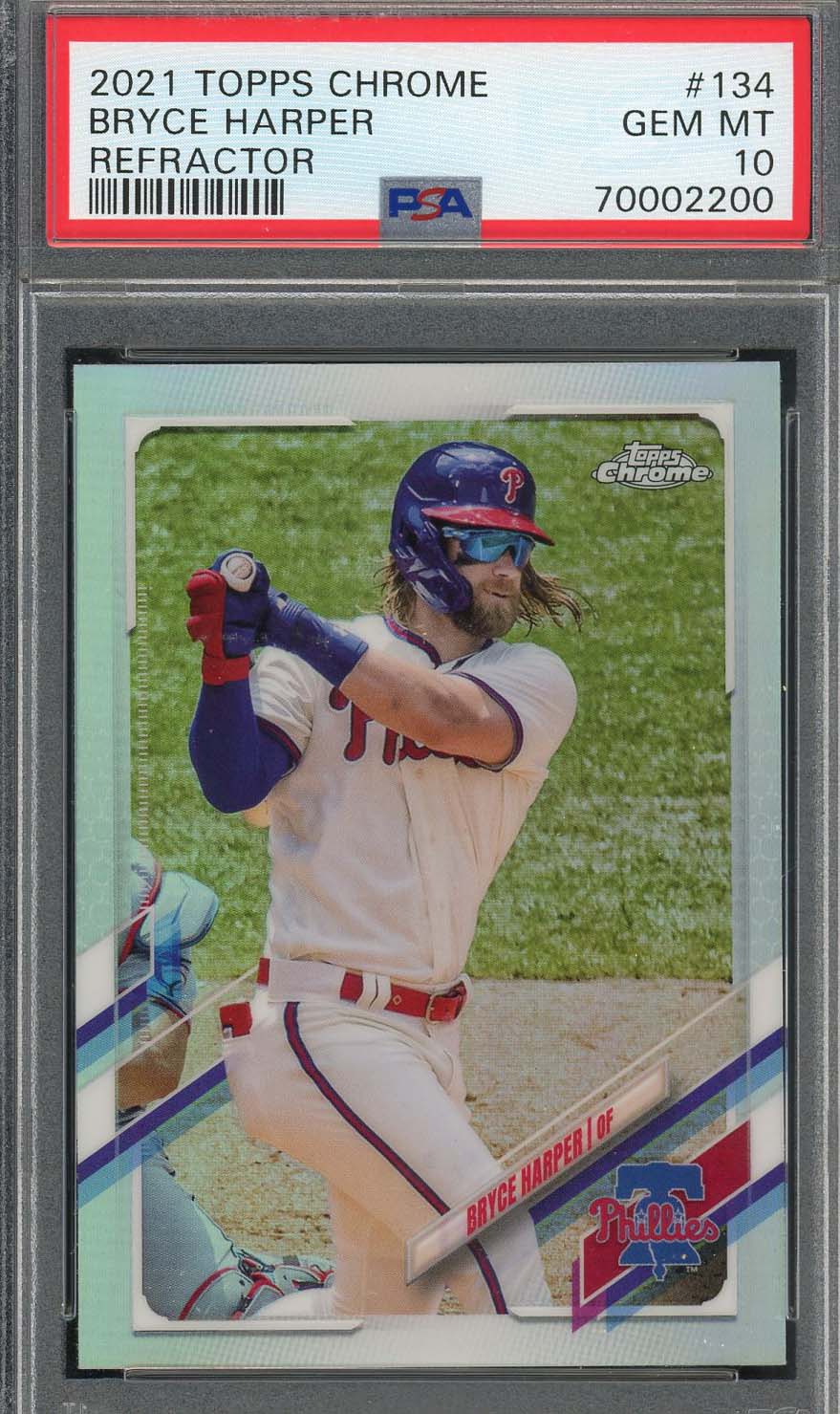 Aaron Judge 2019 Topps Chrome Batting Baseball Card #100 Graded PSA 10