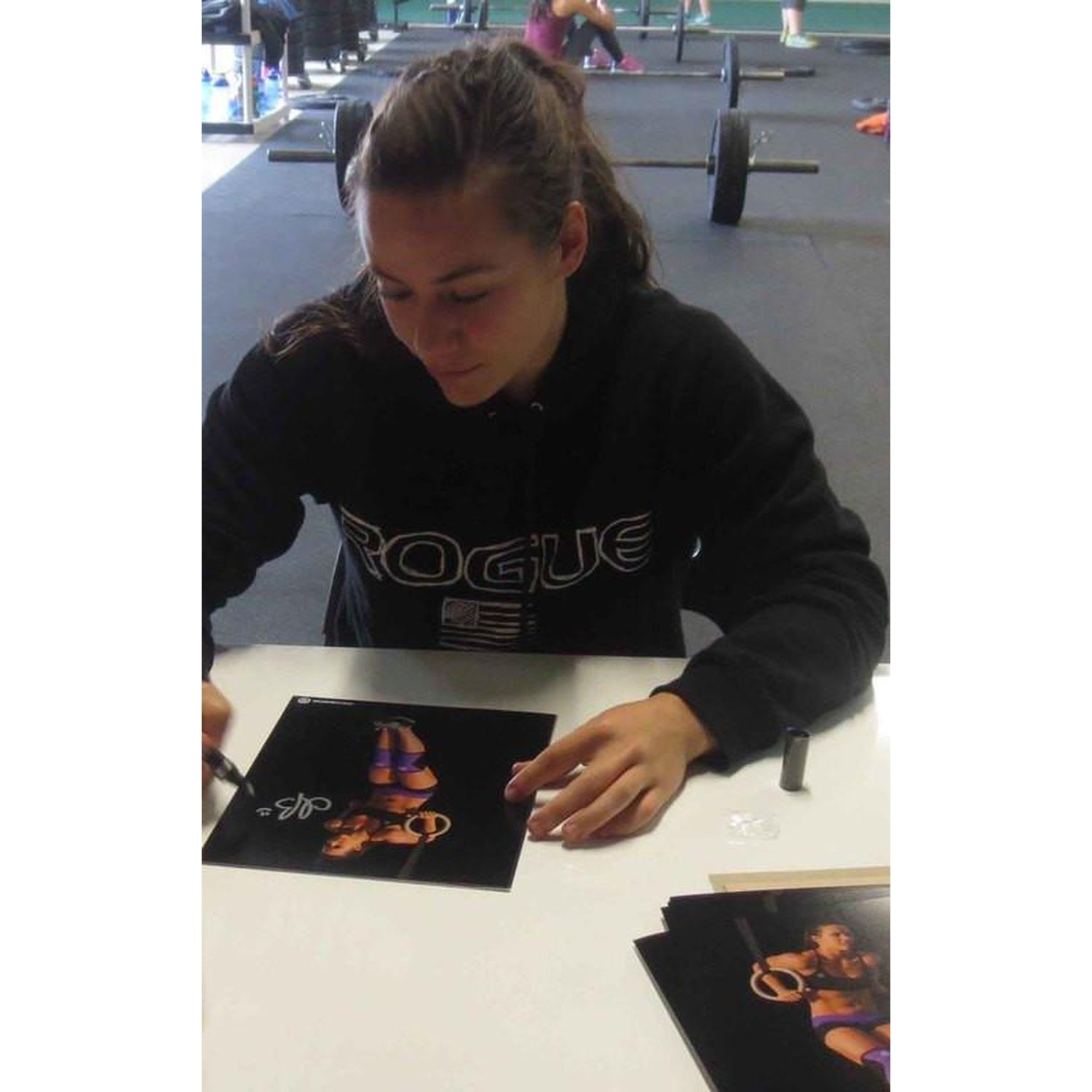 Camille Leblanc-Bazinet Autographed Fitness Muscle Up WOD Signed 8x10 Photo-Powers Sports Memorabilia
