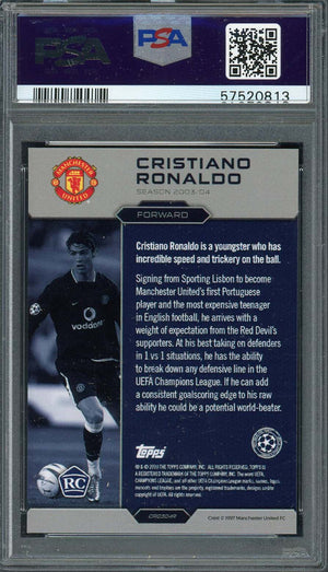Cristiano Ronaldo 2020 Topps The Lost Rookie Soccer Card Graded PSA 8-Powers Sports Memorabilia