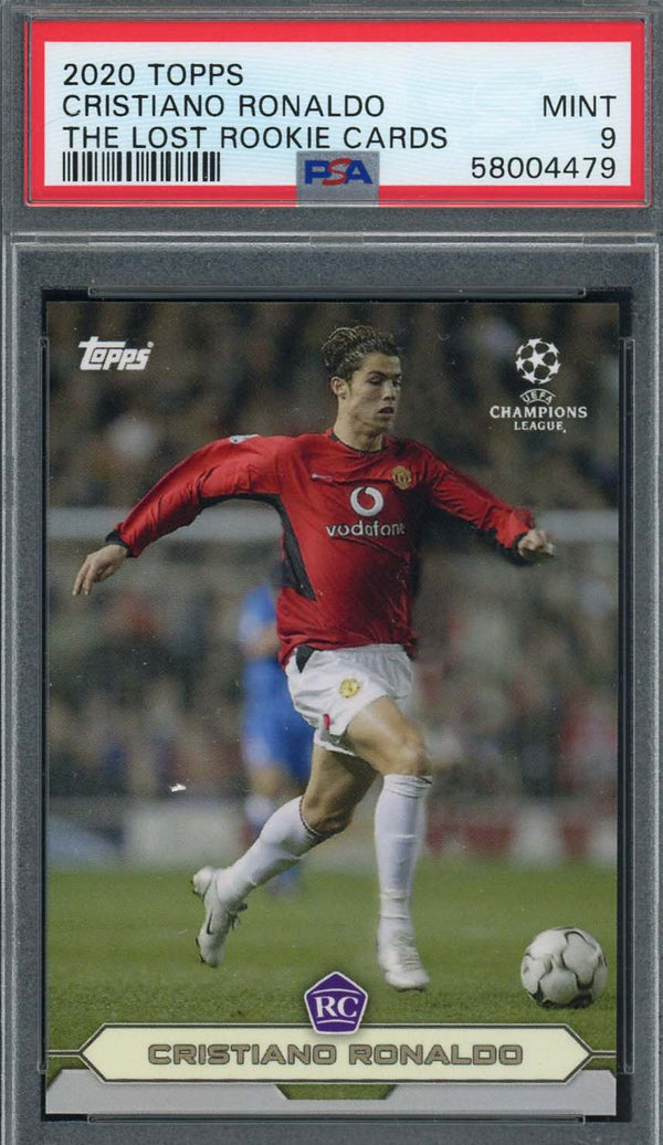 2022-23 Topps UEFA CC Cristiano Ronaldo SSP PSA Mint 9 Real