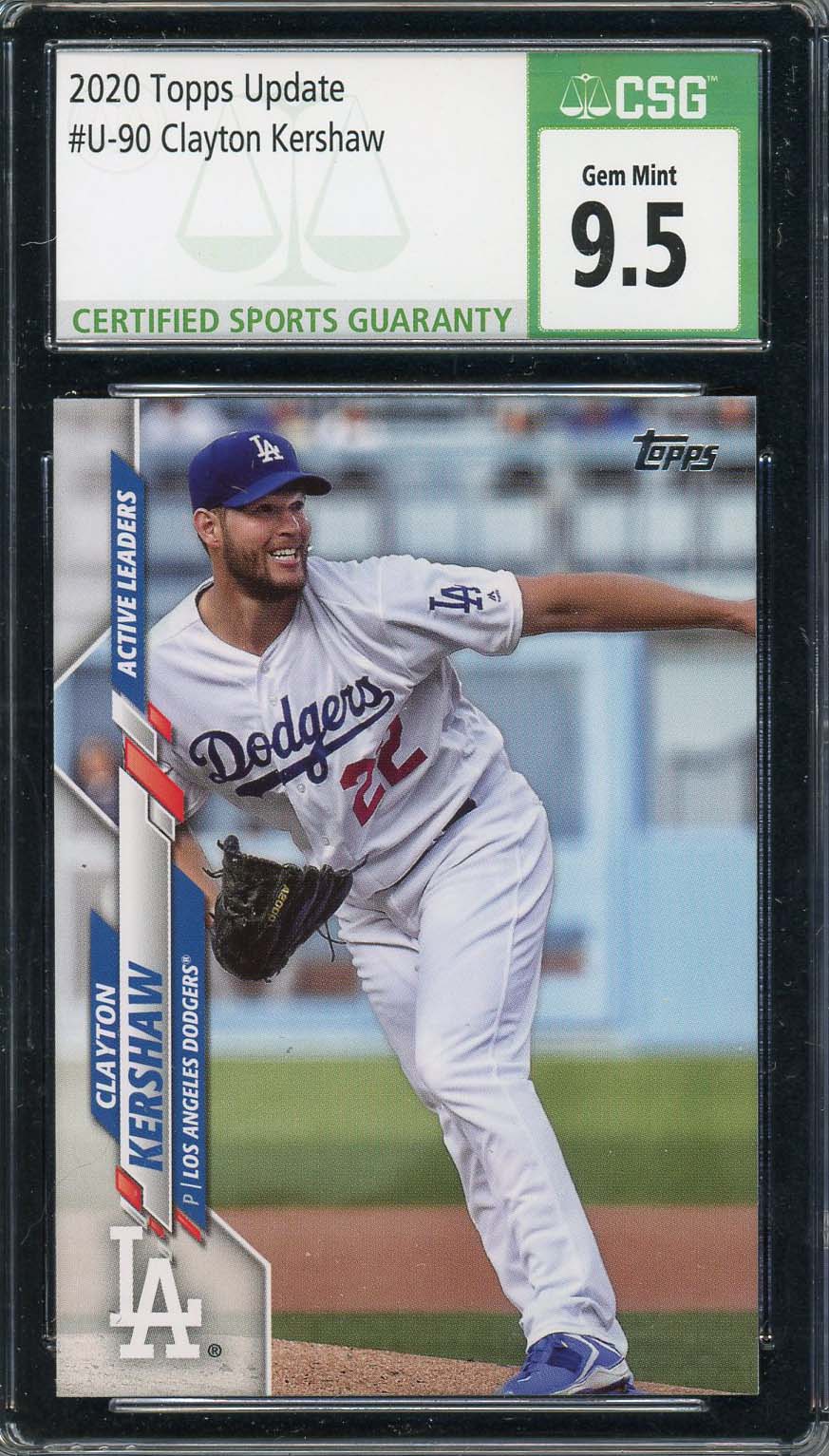 Clayton Kershaw 2015 Topps Chrome Baseball Card #55 Graded PSA 10