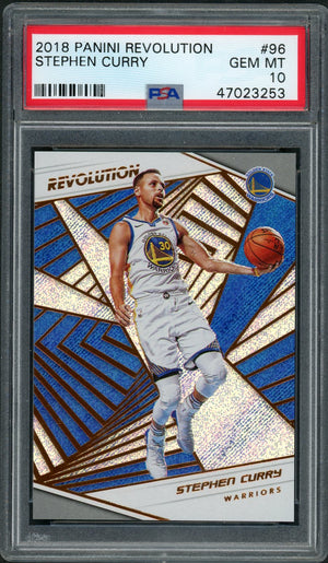 Stephen Curry 2018 Panini Revolution Basketball Card #96 Graded PSA 10 GEM MINT-Powers Sports Memorabilia