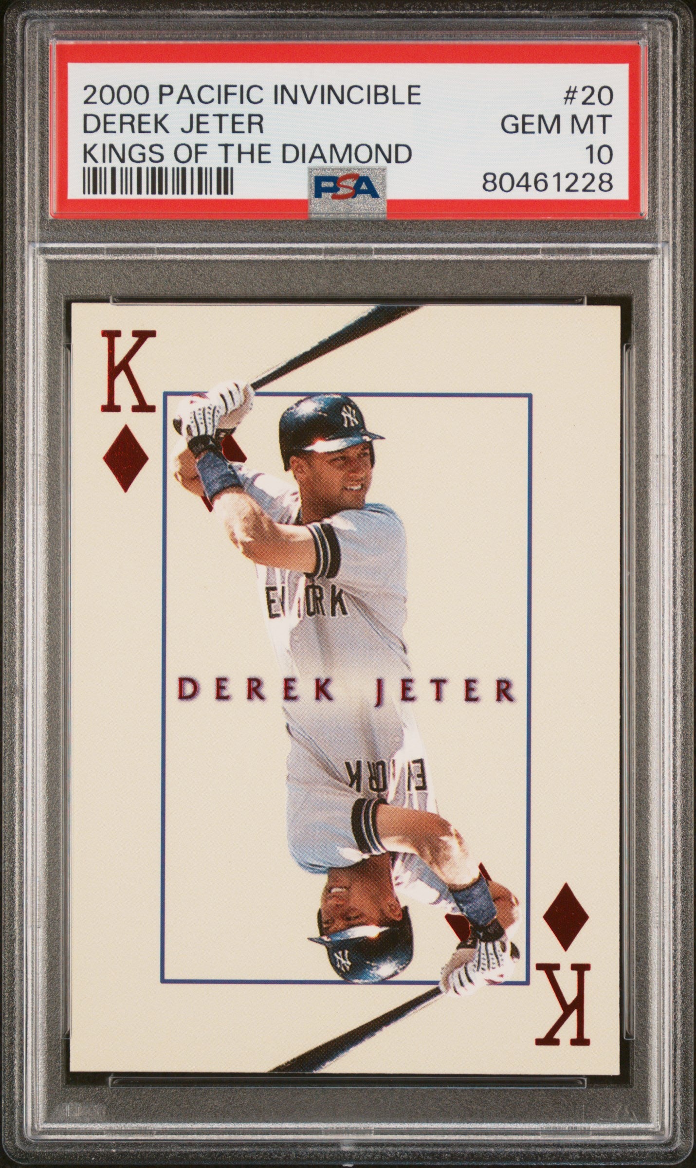 Derek Jeter 2000 Pacific Invincible Kings of the Diamond