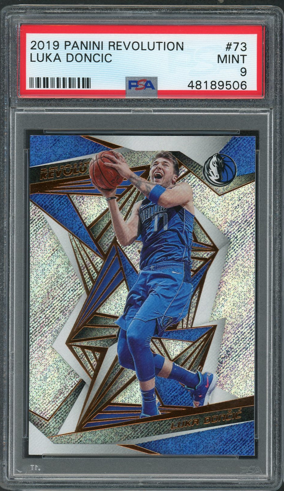 Luka Doncic 2019 Panini Revolution Basketball Card #73 Graded PSA 9 MI