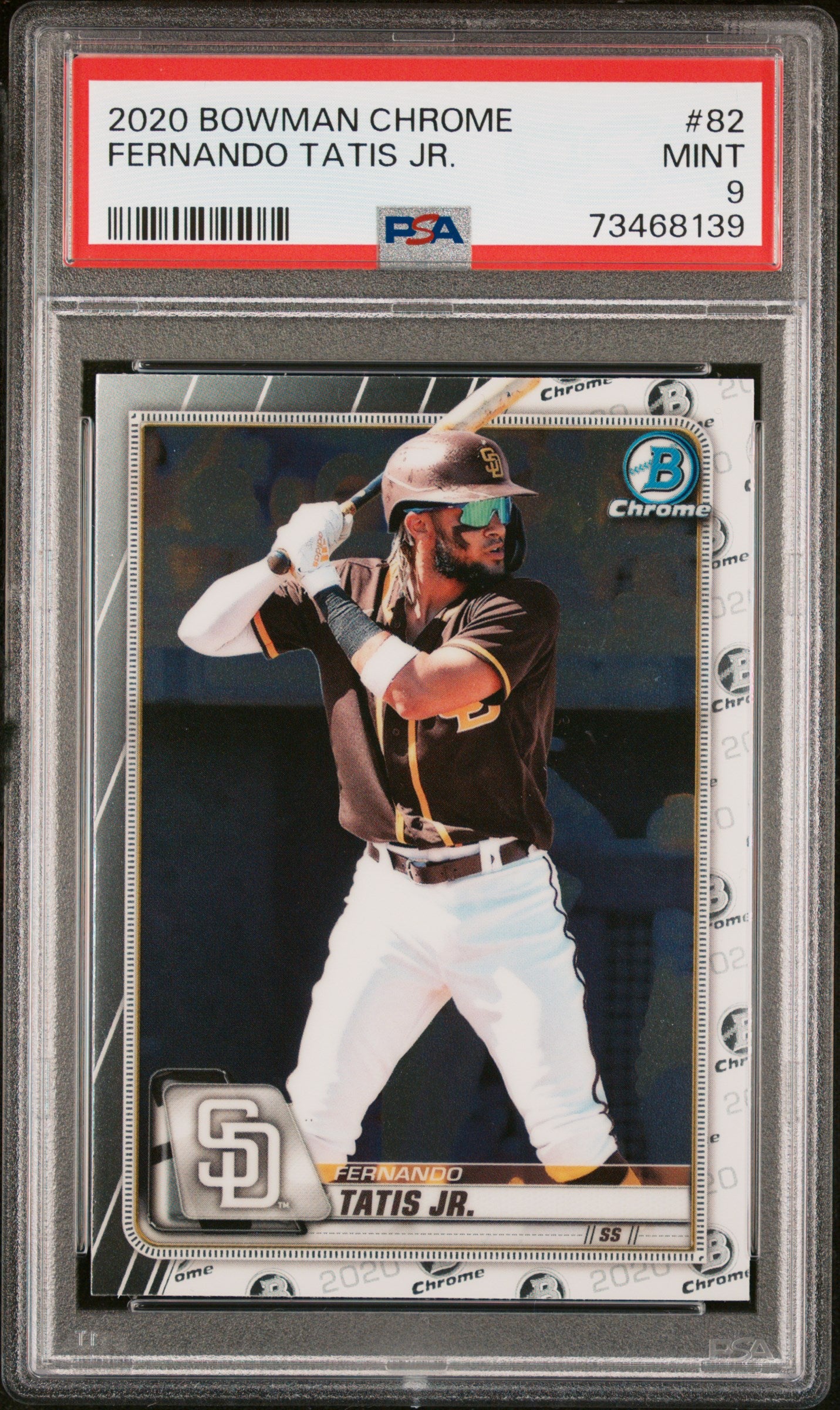 Mike Trout 2020 Bowman Chrome Baseball Card #1 Graded PSA 10