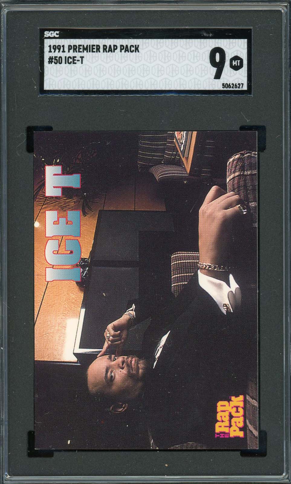 ICE-T 1991 Premier Rap Pack Card #50 Graded SGC 9-Powers Sports Memorabilia