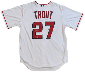 Mike Trout Autographed Los Angeles Baseball Jersey MLB Authenticated COA-Powers Sports Memorabilia