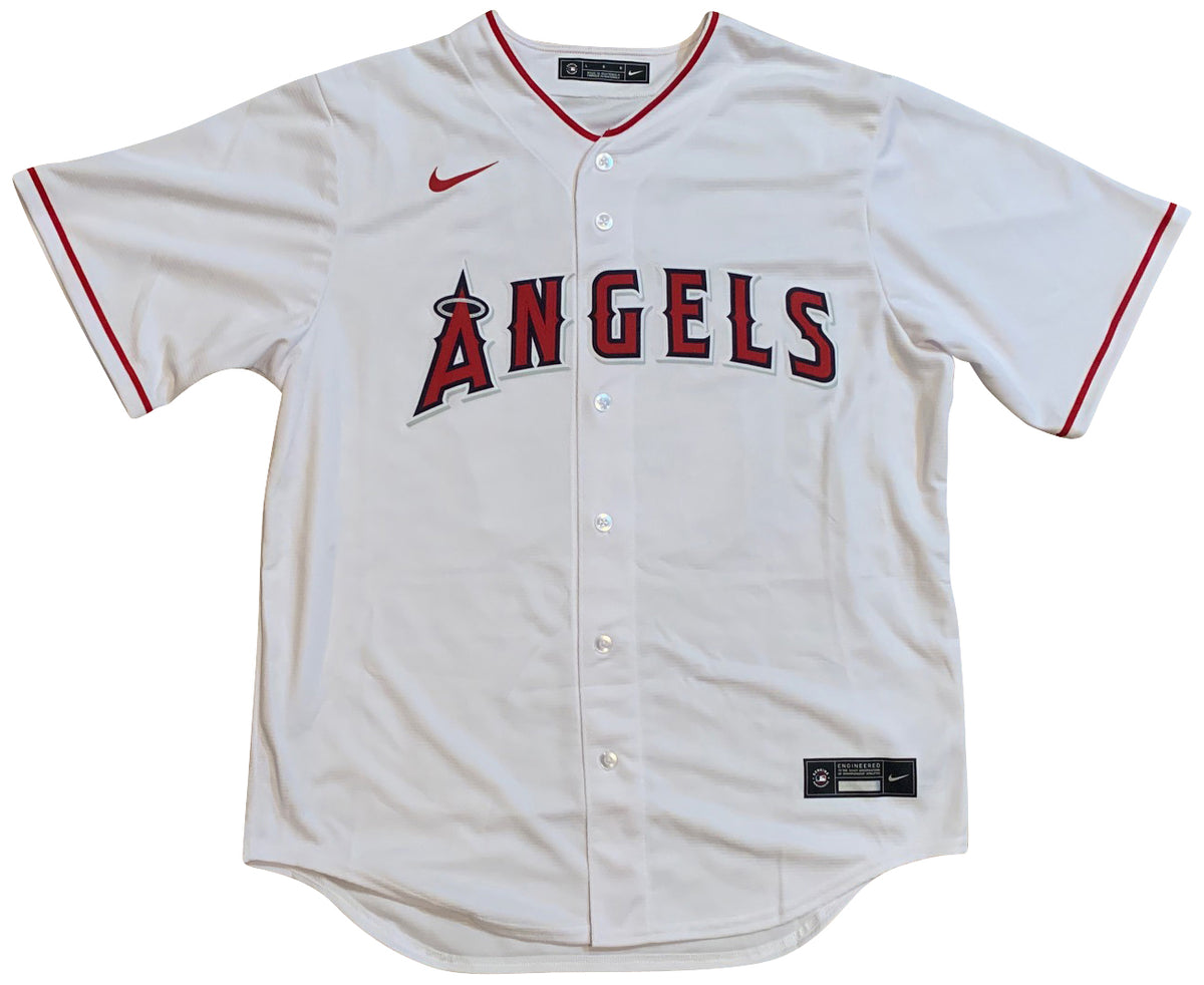Mike Trout Autographed Authentic Majestic Angels Jersey MLB Authenticated  Framed