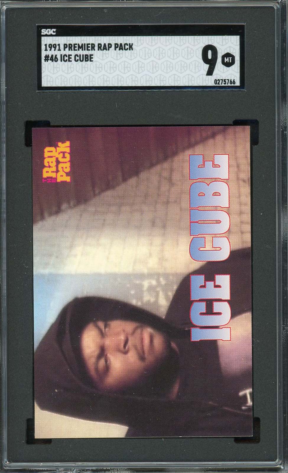 ICE CUBE 1991 Premier Rap Pack Card #46 Graded SGC 9-Powers Sports Memorabilia