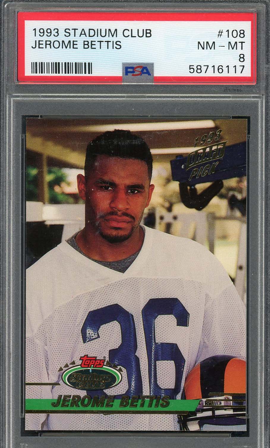 1993 Topps Jerome Bettis Rookie #604