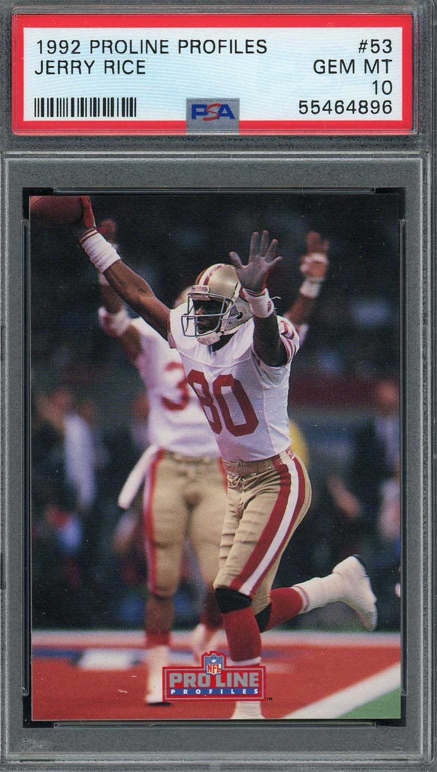 Joe Montana / Jerry Rice 1991 Upper Deck Football Card #35 Graded PSA 10