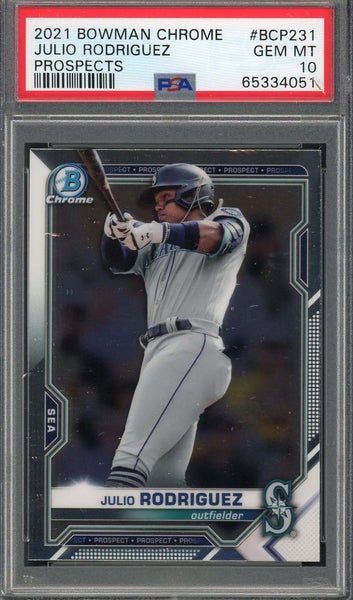 Julio Rodriguez Bowman Chrome PSA 10 Rookie | eBay