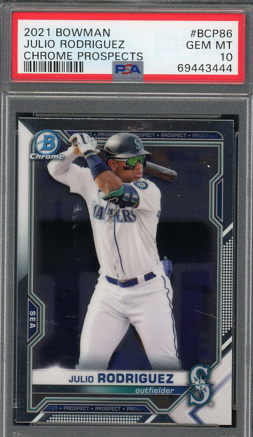 その他 bowman Julio Rodriguez psa10 chrome PSA 10 JULIO RODRIGUEZ 2019 1st Bowman Chrome #BCP33 Rookie