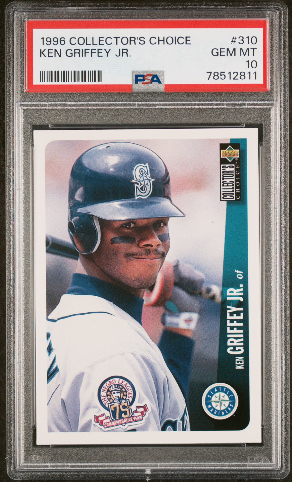 Ken Griffey Jr 1996 Upper Deck Collectors Choice Card #310 Graded PSA 10