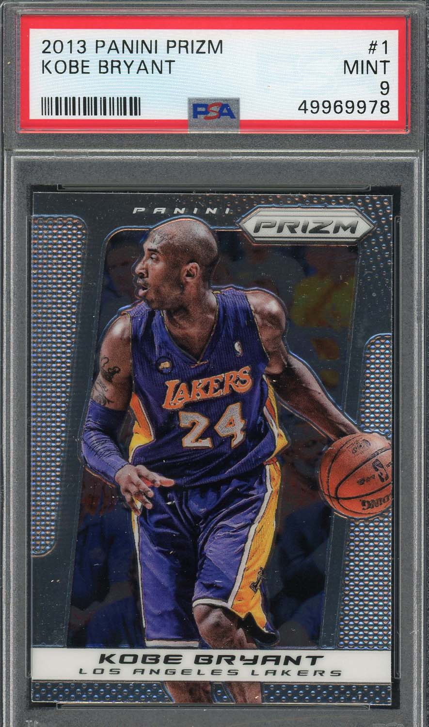 コービー ブライアント 2013 Panini Prizm バスケットボール カード #1 グレード PSA 9