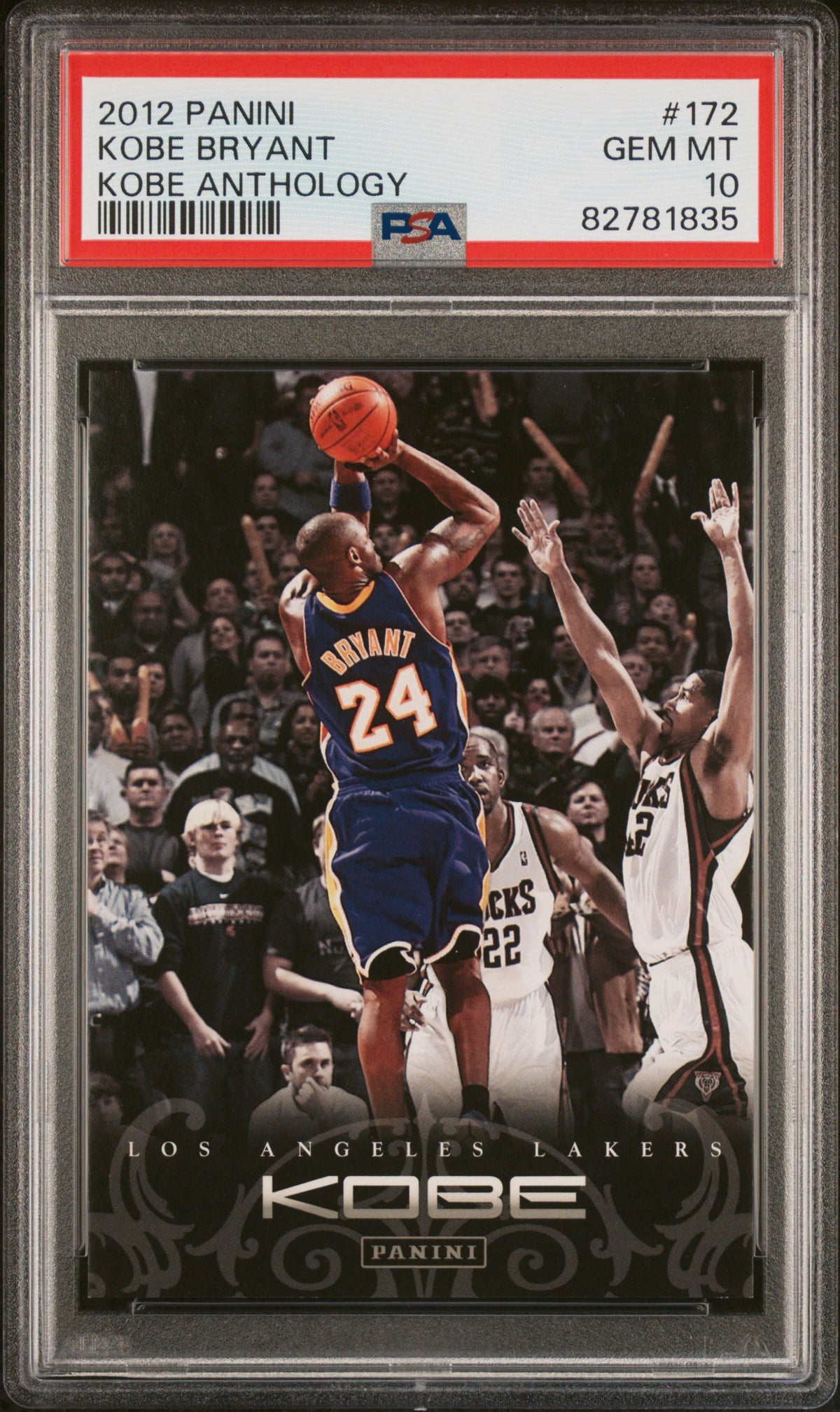 Kobe Bryant 2012 Panini Anthology Basketball Card #172 Graded PSA 10