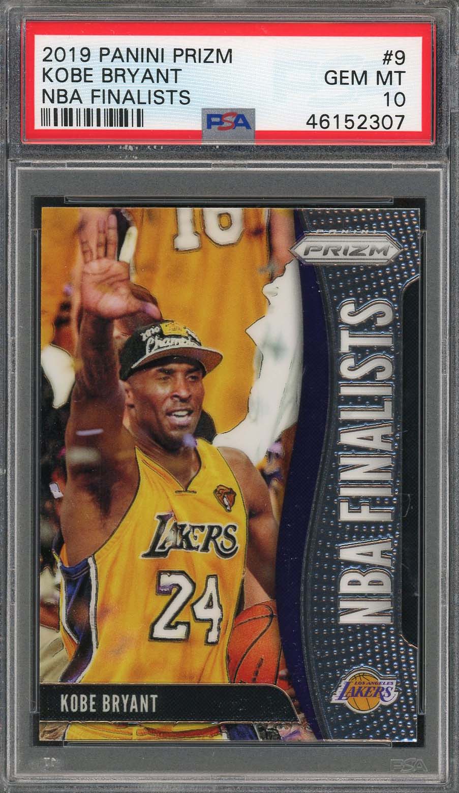 コービー ブライアント 2019 Panini Prizm NBA ファイナリスト バスケットボール カード #9 グレード PSA 10