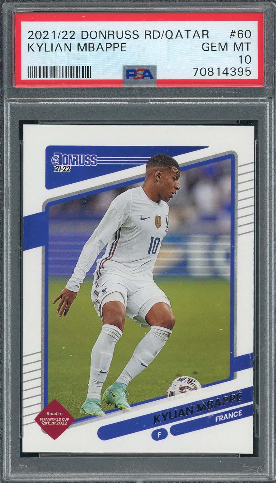 Kylian Mbappe 2021-22 Panini Donruss Qatar World Cup Card #60 Graded P