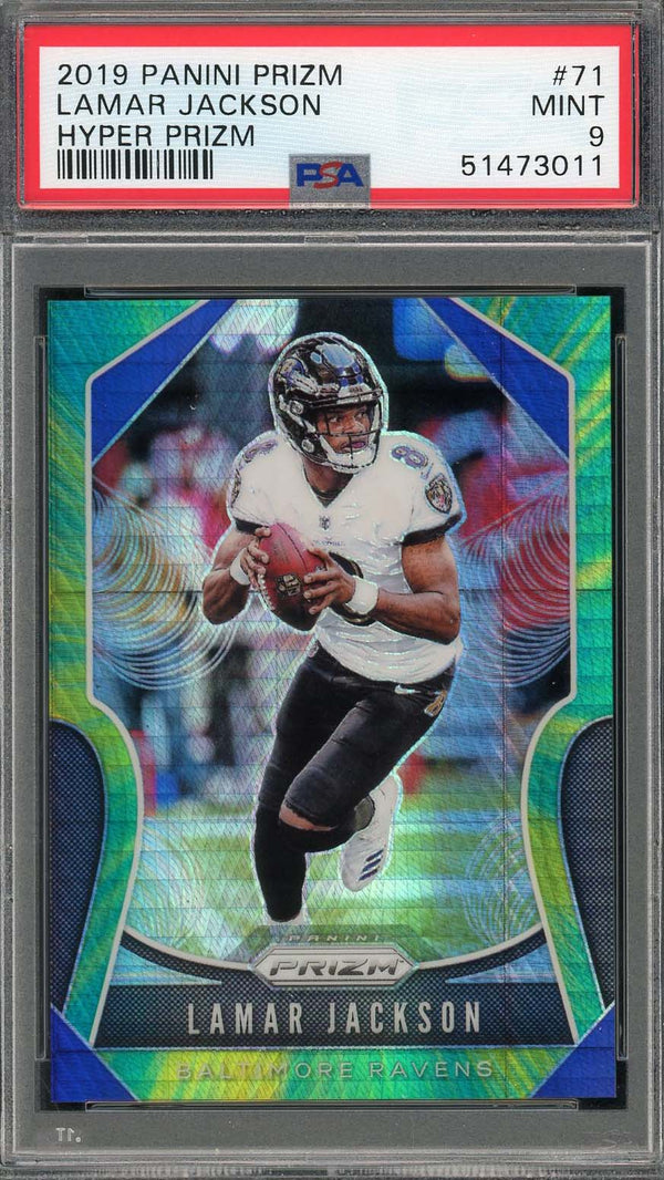 2019 Panini Phoenix #24 Lamar Jackson Yellow QB Vision 75/75 SGC MINT 9    1/1