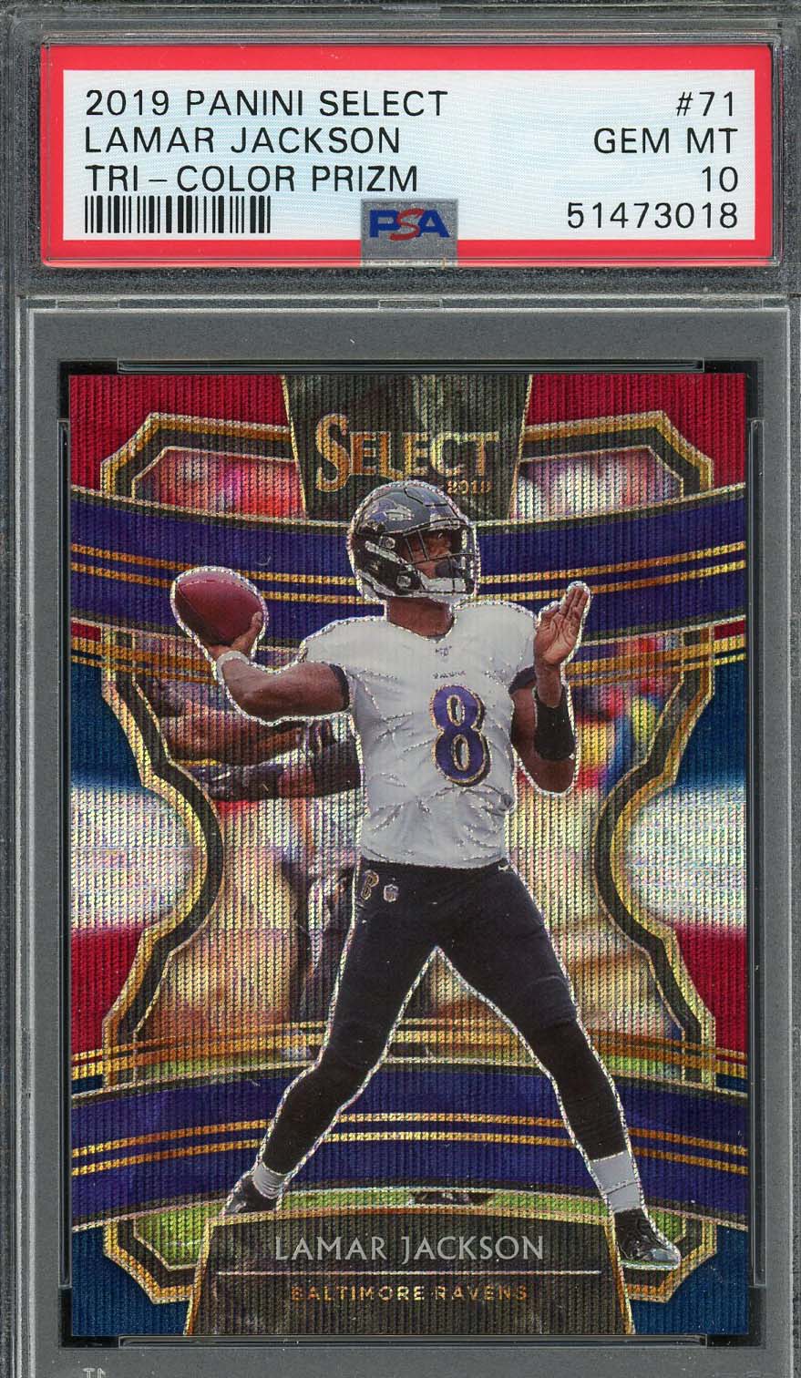 Mavin  2019 Panini Prestige Lamar Jackson Jersey Card, Stars of the NFL,  Ravens!