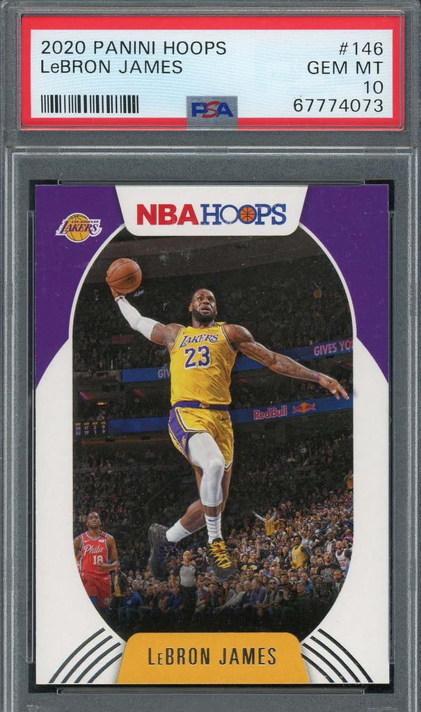 2020-21 Panini NBA Hoops #146 LeBron James Basketball Card Lakers :  Everything Else 